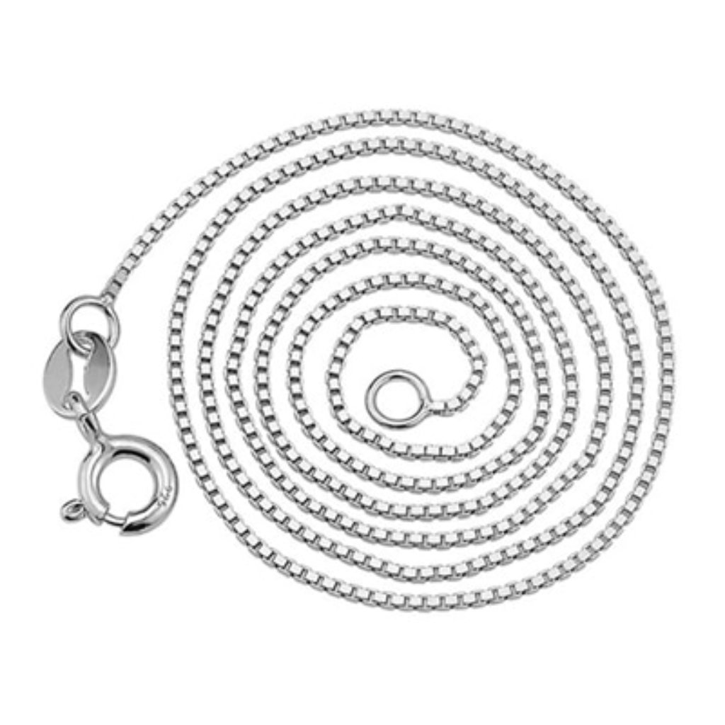 "925 Sterling Silver 18 Inch Box Chain For Women, K740